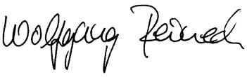Wolfgang Reineck Unterschrift